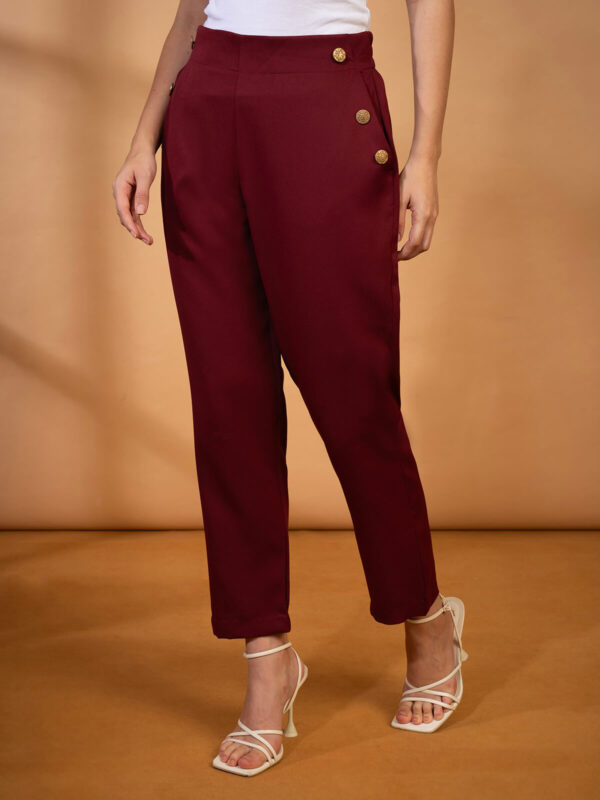 Mahroon Trendy Ravishing Trouser - Image 6