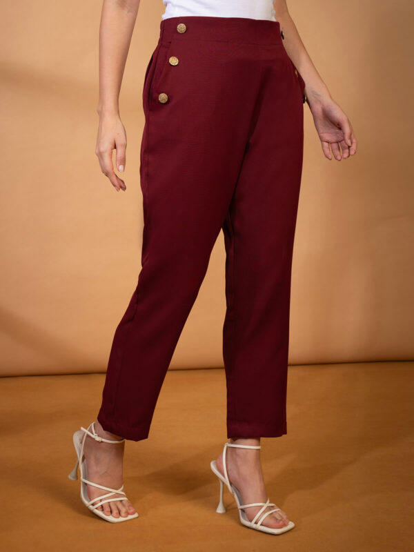 Mahroon Trendy Ravishing Trouser - Image 5