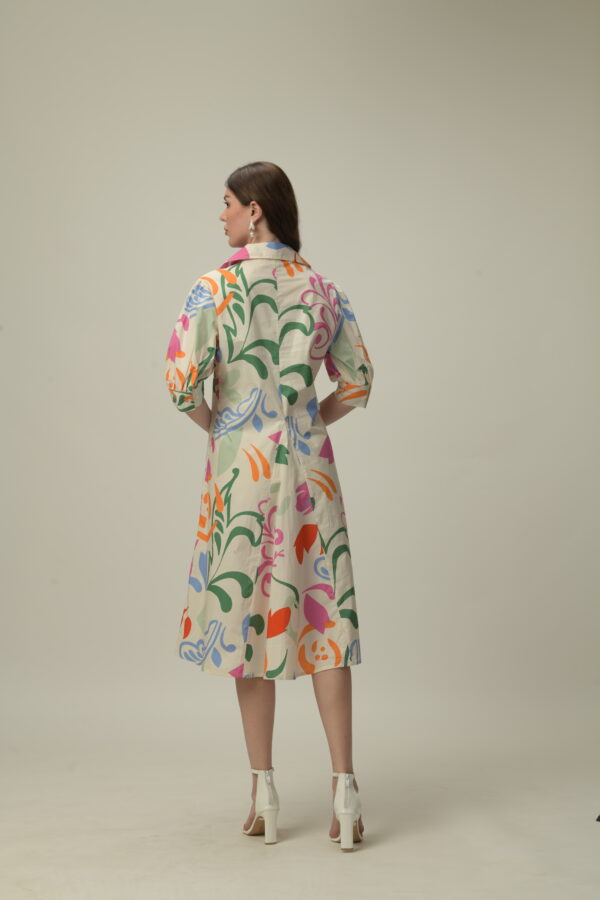 Cotton Floral Dress - Image 5