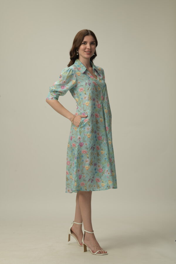 Cotton Chifley Dress - Image 5