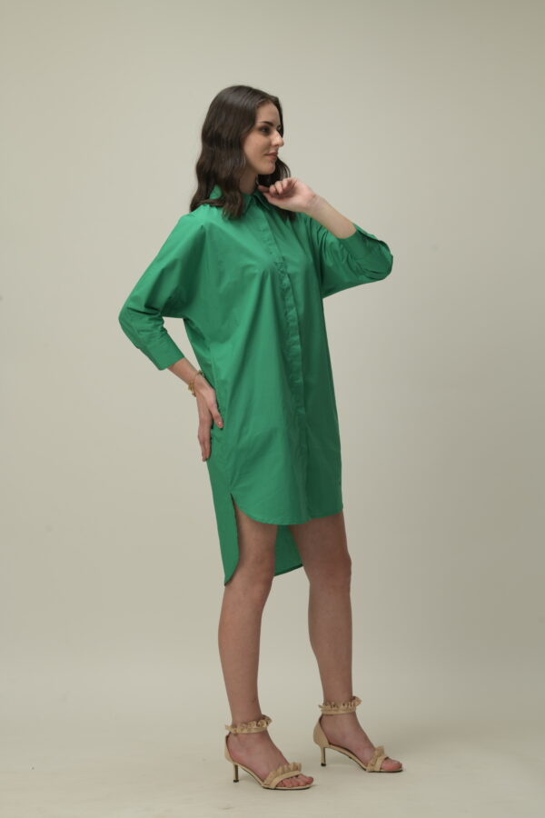 Green Cotton Dress - Image 3