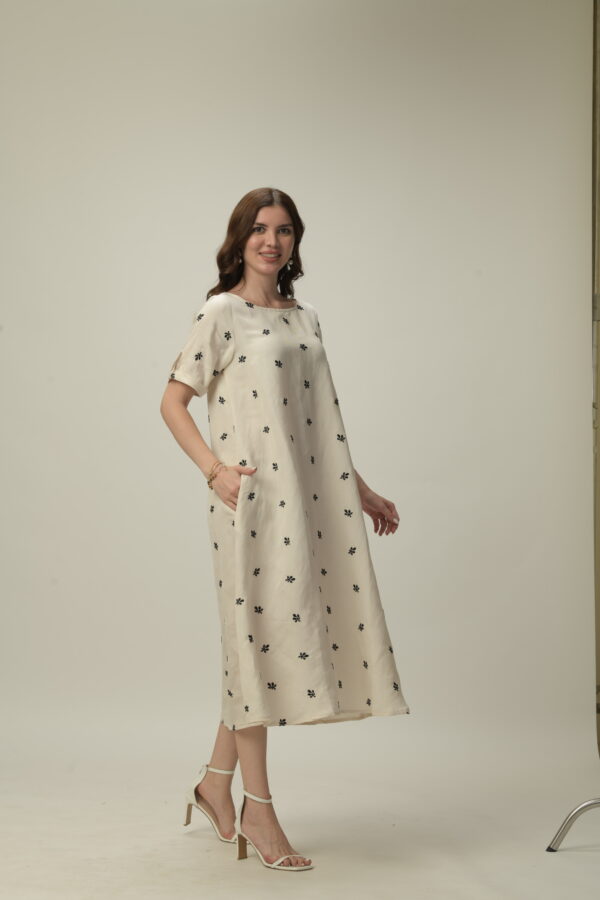 White Linen Dress - Image 4