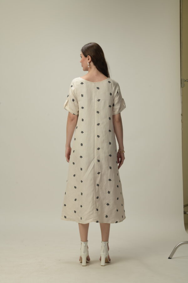 White Linen Dress - Image 5